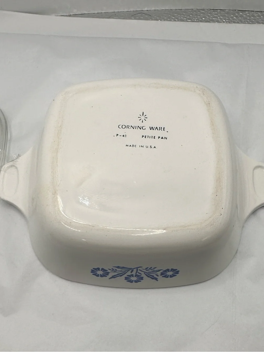 Corning Ware Petite Pan With Lid P-41 Blue Cornflower Vintage Dish 1960’s
